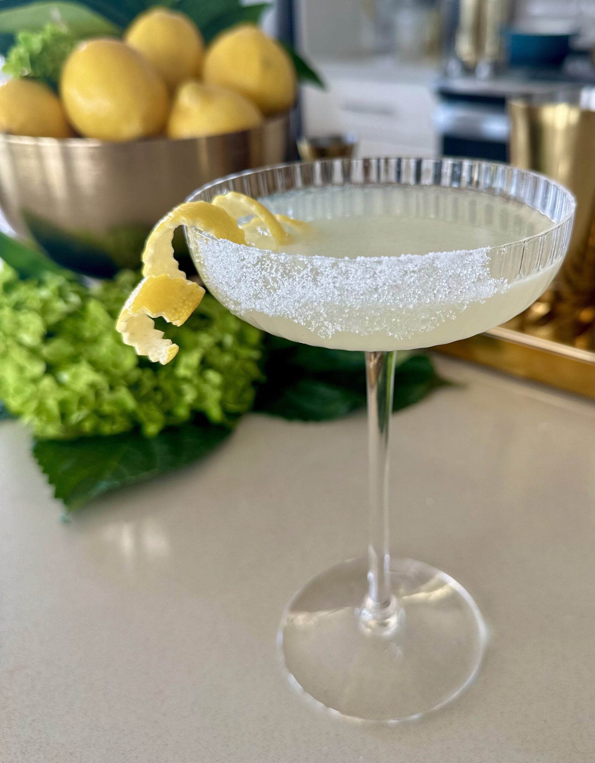 The Lemon Drop featuring Sour Patch sugar