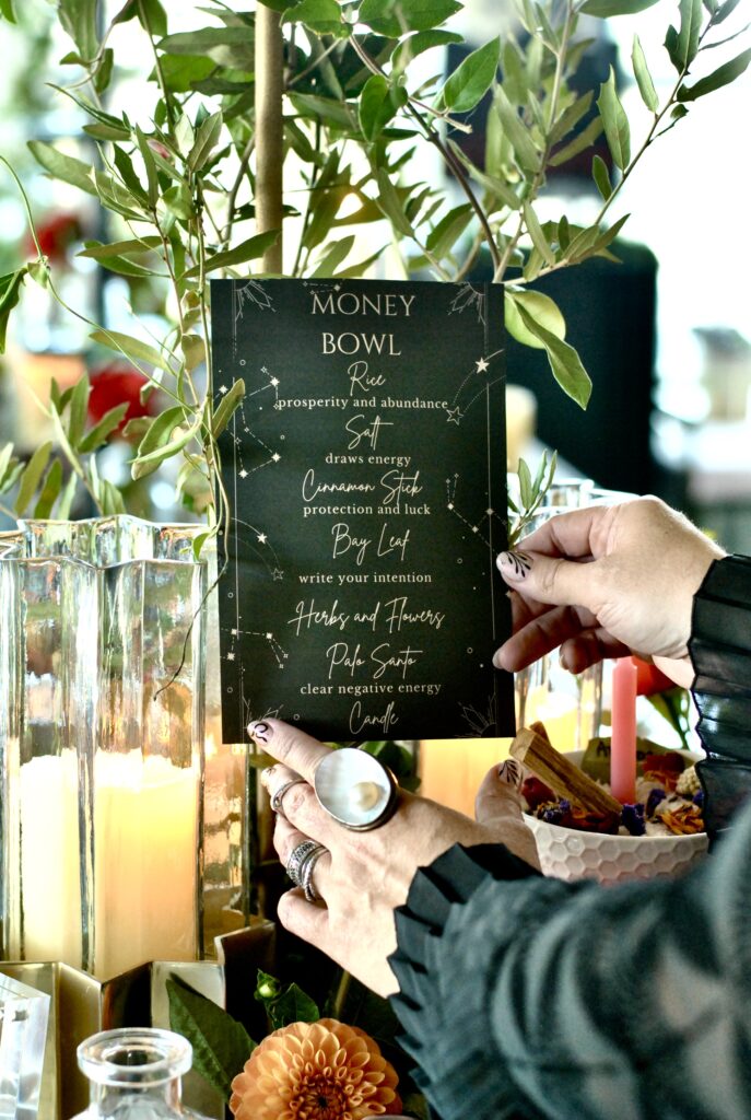 Our DIY Money Bowl station was a huge hit.